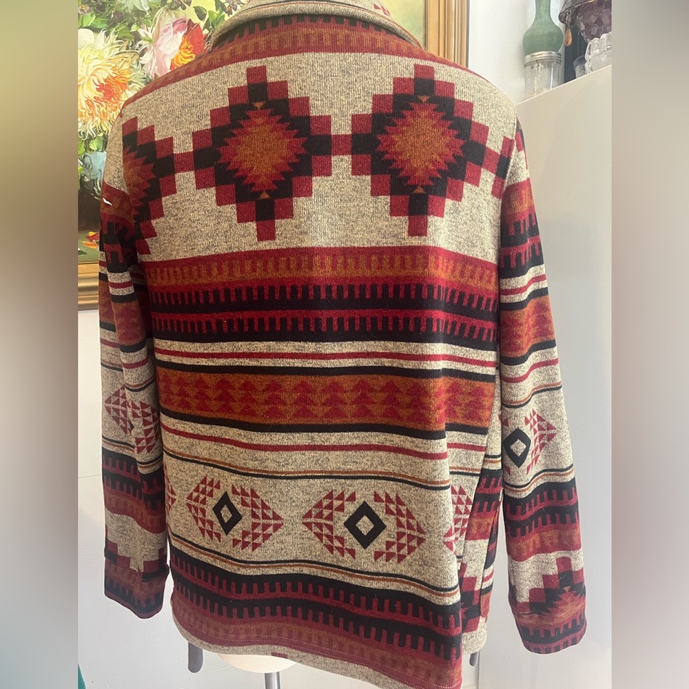 Junk Food Clothing Red and Black Aztec print - Picture 3 of 5